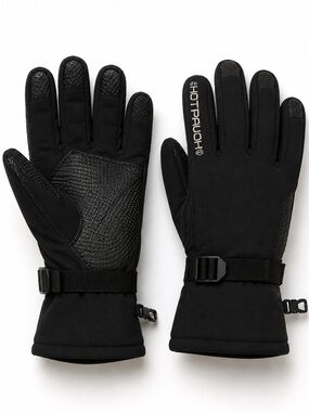 Hot Paws Men’s Winter Gloves Black Size M Thermal Insulated Touchscreen Style